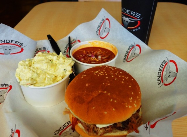 Free Lunch, Birthday Lunch, Kinders, Pulled Pork, Beans, potato salad