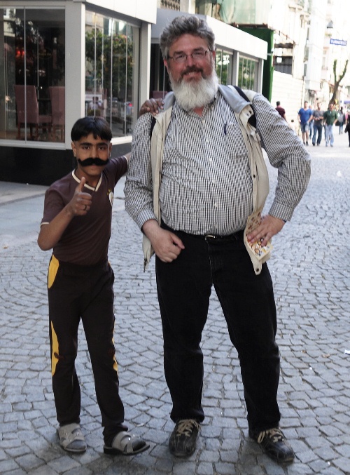 Mustache and Beard - Istanbul Street scene - Turkey 