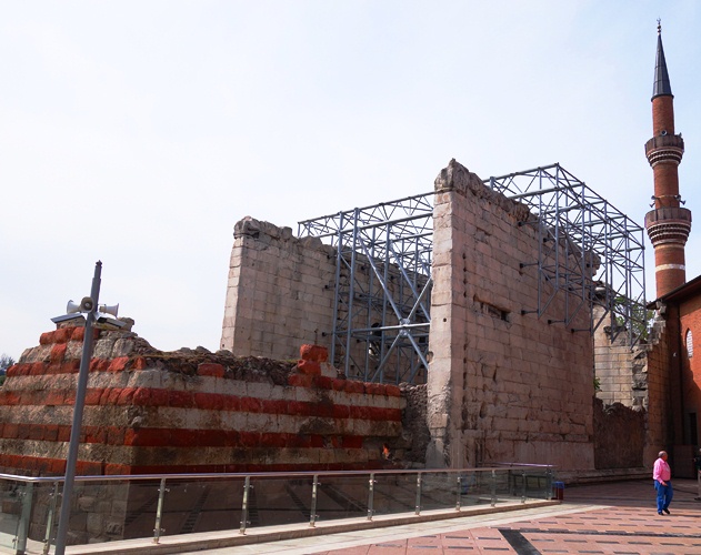 Temple of Augustus - Monumentum Ancyranum - Ancyra Temple of Augustas - Roman ruins