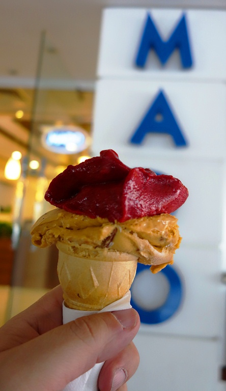 Ice  Cream Cone - Cherry and Butterscotch - Ice Cream Cone