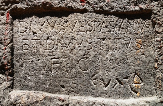 Titus Tunnel Inscription - Titus Tunnel - Titus - Vespasian - Antakya - Turkey