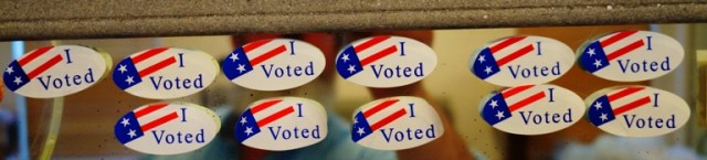 Election Stickers, I voted, primary election, elections