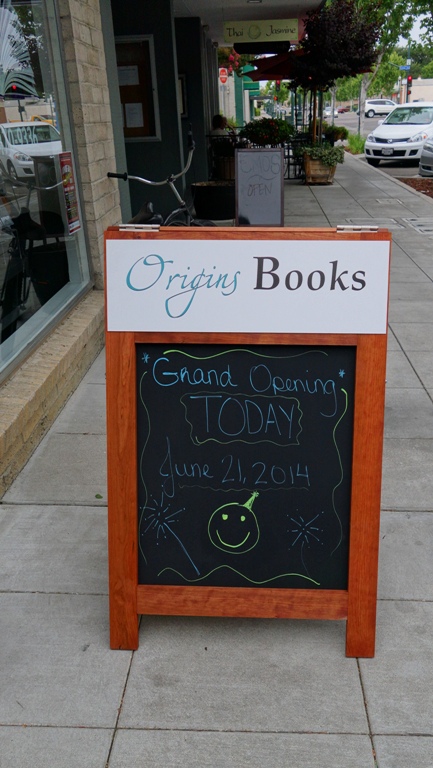 Origins Books, Tracy California, New Book Store, Independent  Bookstore, Books