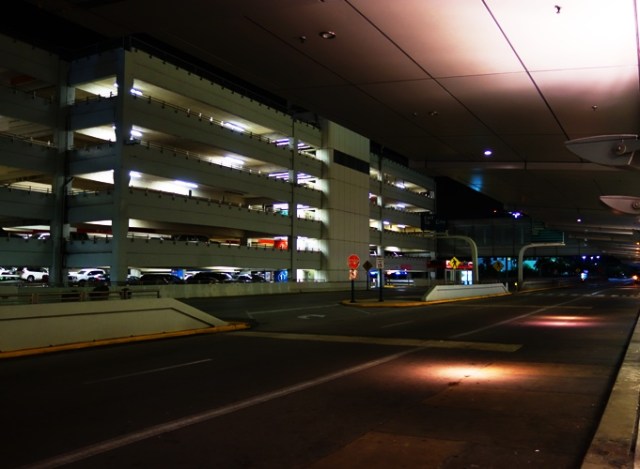 MIA Airport, Hotel Shuttle, Night at the Airport, Parking Garage