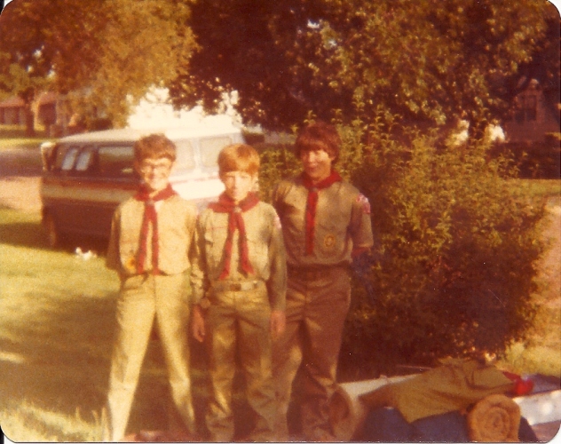 Boy Scouts in uniform, Dallas, Craig, Scout Camp, Camping, Scouting Memories