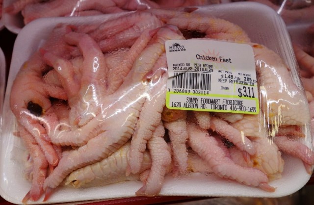 Chicken Feet, Asian Super Market, Meat Section, Meat Case, Butcher