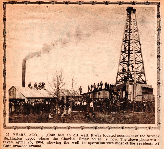 Coin Iowa Oil Well, 1904, Coin, Iowa, Oil Well, Drilling, Oil Exploration
