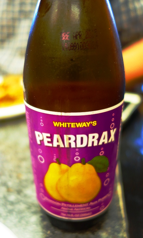 Peardrax, Pear juice, bottle of juice, Peardrax, pear soda