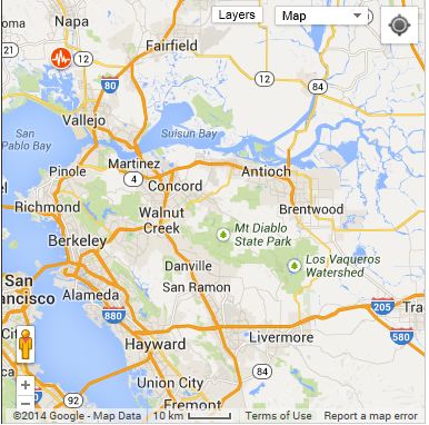 American Canyon Quake, Napa, California, 6.0 Earthquake, Earthquake Map