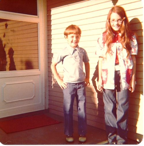Back to School Picture, Sister and Brother, First Day of School