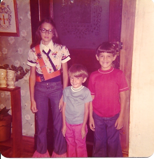 First Day of School, Ottumwa Iowa, Douma Grade School, Traffic Guard, Niagra Falls Window