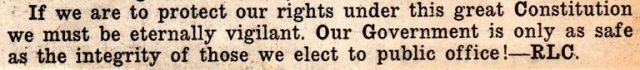 Constitution Day, Newspaper Clipping, Grandma's Scrapbook, Goverment, Integrity, Public Office