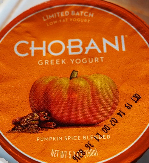 Pumpkin Spice Yogurt, Chobani Yogurt, Greek Yogurt, Pumpkin, Fall Food Items