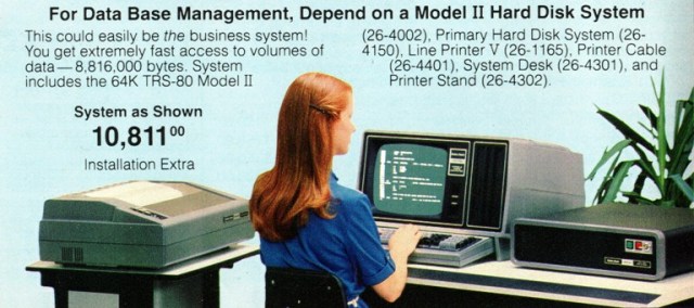 TRS-80 Model II, 1980's Computer System, Business Computer, Hard Disk