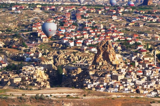 Ortahisar, Turkey, Cappadocia, Cave Hotels, Rock Castle