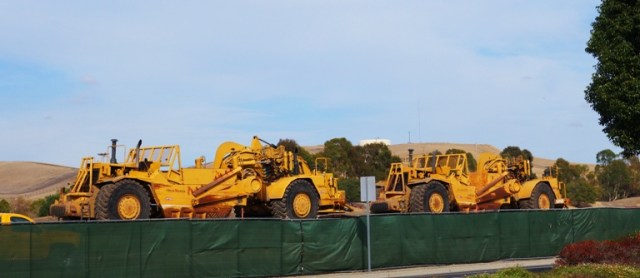 Earth Grading, Caterpillar, East County Justice Center, Construction Equipment