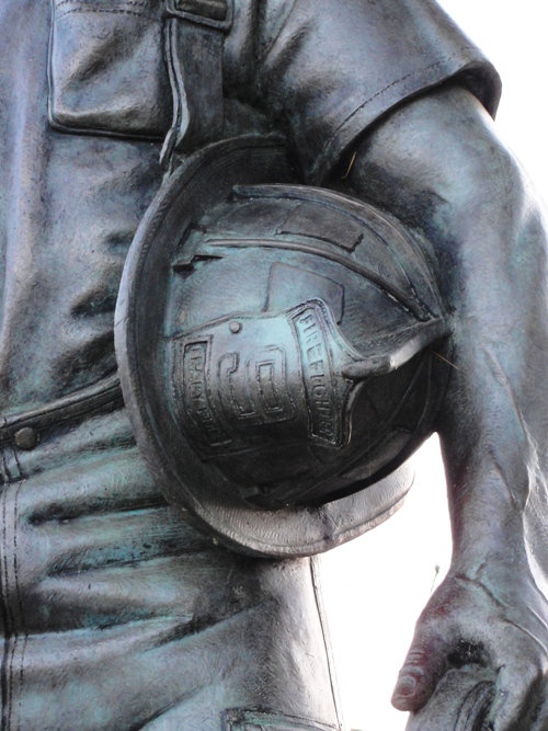 Firefighter Statue, Tracy, California, Lawrence Noble