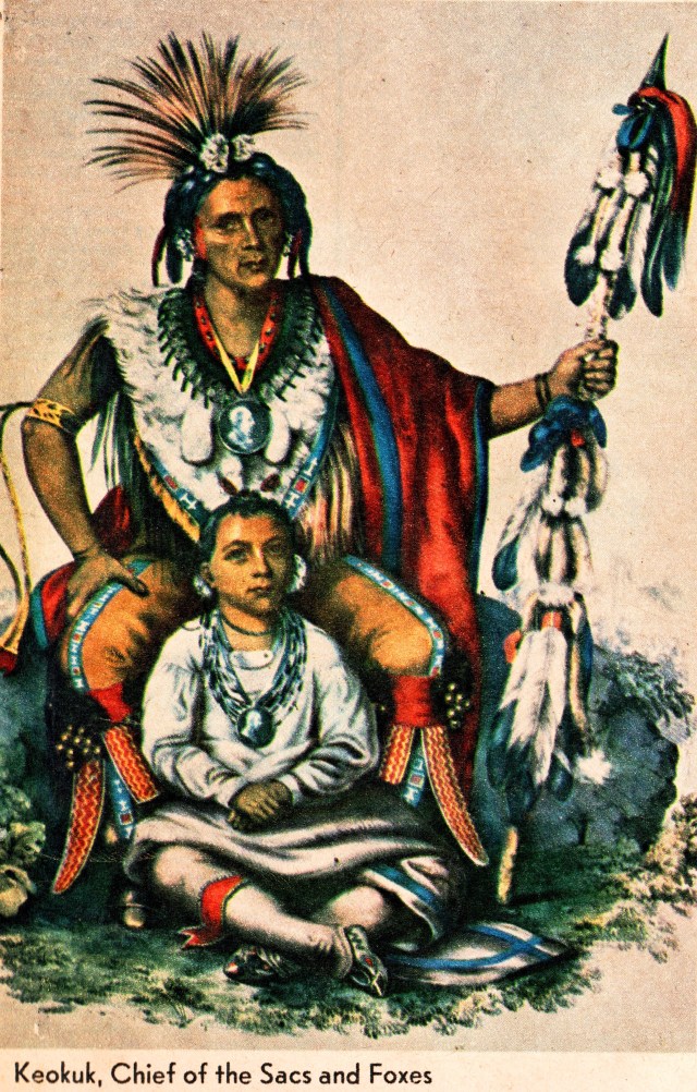 Charles Bird Kirklin, Chief Keokuk, Iowa History, Black Hawk War, Iowa, Native American