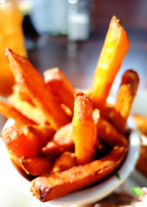 Sweet Potato Fries, BBQ, Apricot Wood BBQ, Patterson