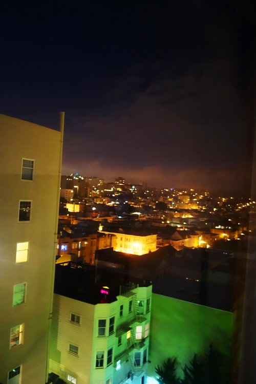 View from Hotel, Comfort Inn, Van Ness, Lombard, San Francisco