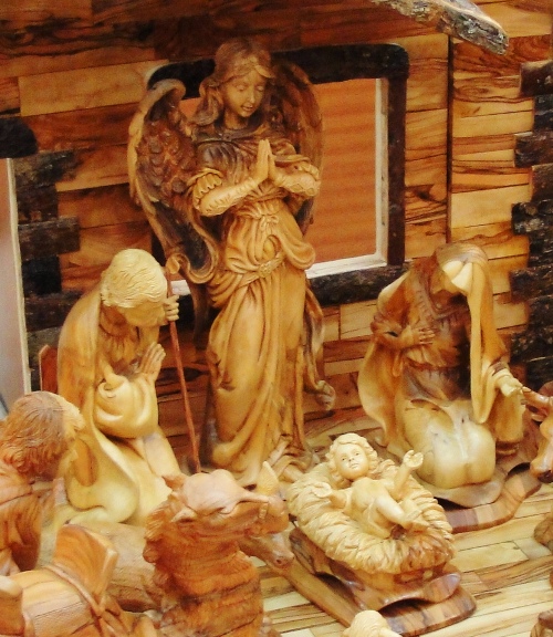 Olive Wood Nativity Set, Kando Store, Bethlehem