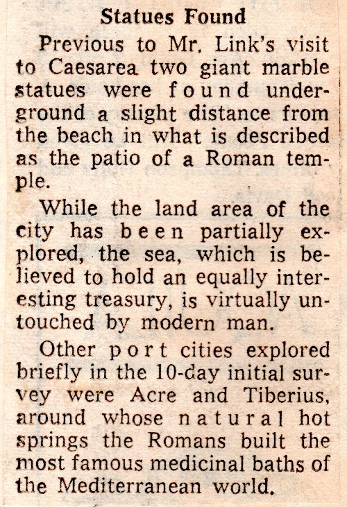 Sunken Cities, Archaeology, Biblical Studies, Caesarea Maritima