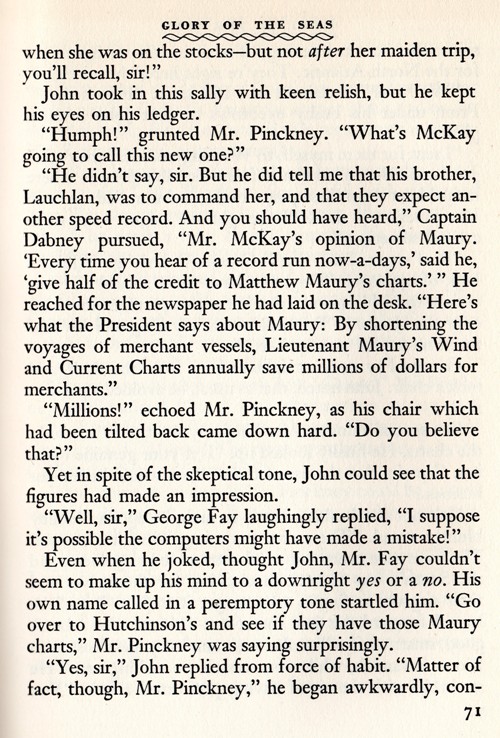 Glory of the Seas, Newbery Award, Agnes Hewes, Historical Fiction