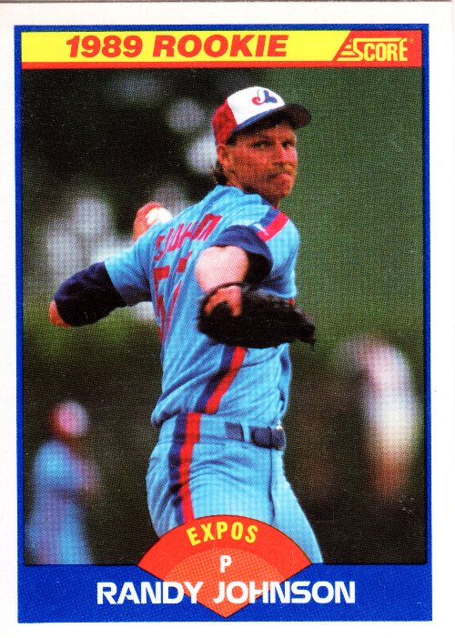 Randy Johnson, Rookie Card, Hall of Fame, Pitcher, Score Rookie Card