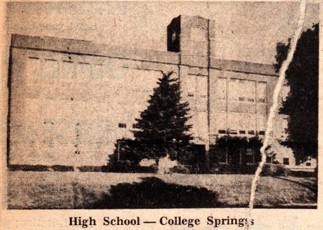 South Page Community Schools, College Springs Iowa, High School, Page County High School