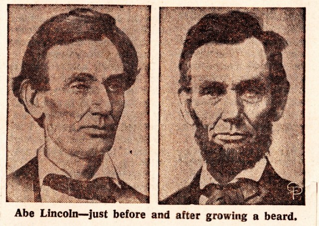 Abraham Lincoln, Beard, Grace Bedell, Lincoln's Beard