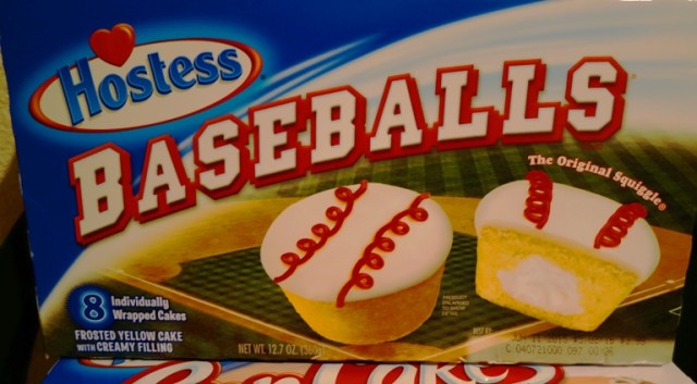 Hostess Baseballs, Snack Cakes, CupCakes, Red Squiggle
