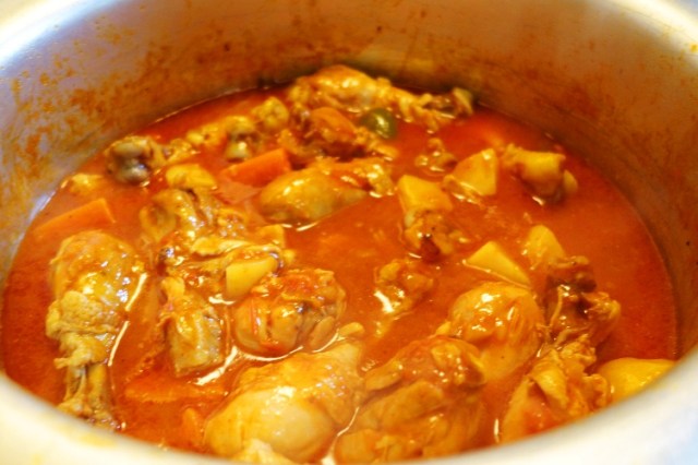 Chicken Afritada, Filipino Food, Birthday, Stove Top