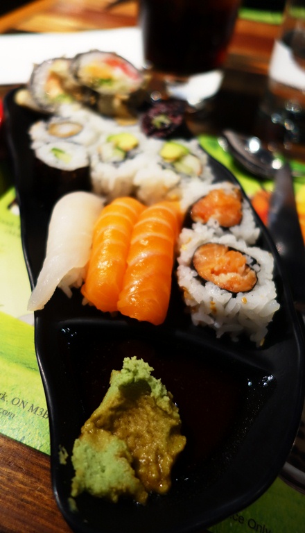 Dragon Pearl Toronto, Sushi, California Roll, Wasabi
