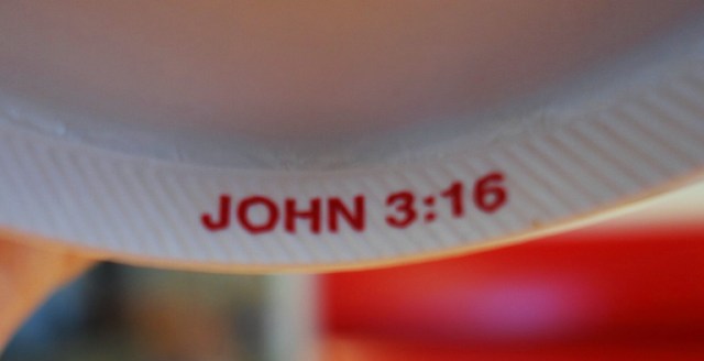 In-N-Out, Drink Cup, John 3:16, scripture reference