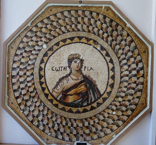 Soteria, Mosaic, Antakya, Hatay, Roman Mosaic