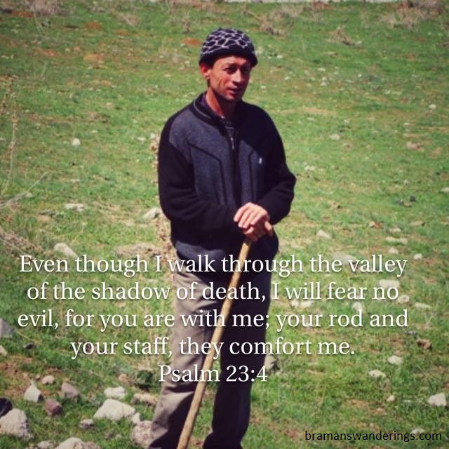 Psalm 23:4, Rod and Staff, Turkish Shepherd, YouVersion