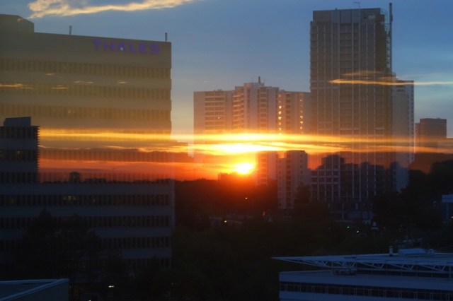 Toronto Sunset, Reflection, Westin Prince, Hotel