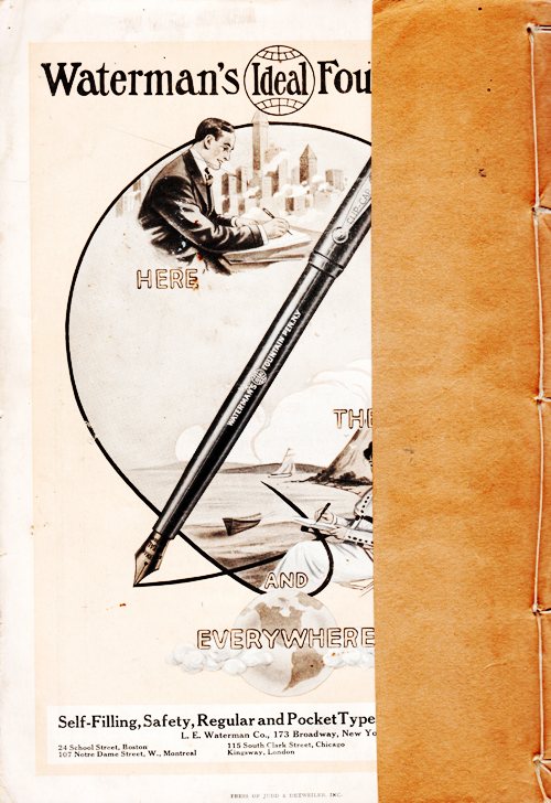 1915 National Geographic, Magazine, Waterman's Fountain Pen, Fountain Pen, Advertisement