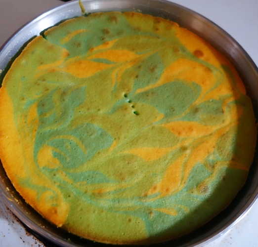 Baked Cake, Colorful Cake, Multi-color cake