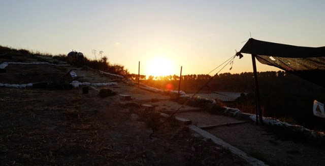 Dig at Sunset, Lachish, 4th Expedition, Sunset