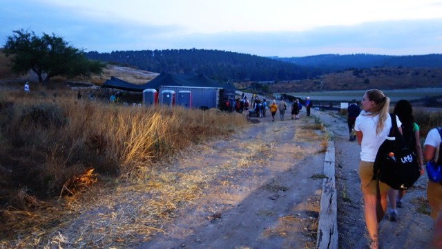 Tel Lachish, Archaeological Dig, Equipment Shed, Morning at the dig