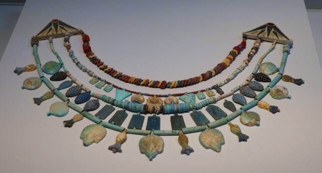 Faience Necklace, Lachish, Fosse Temple, Egyptian Jewlery