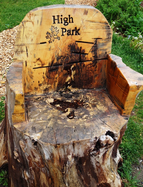 High Park, Tree Stump, Stump Chair, Grenadier Pond