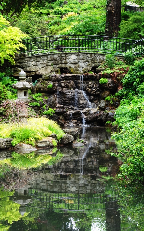 Bridge, Reflection, High Park, Toronto Canada, Waterfall