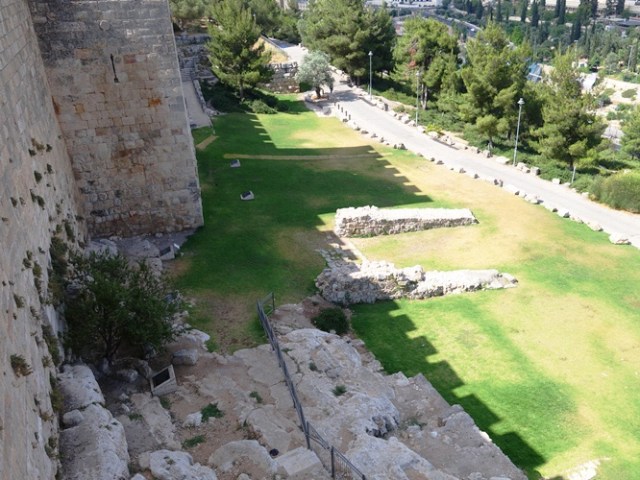 Jerusalem Ramparts Walk, City Gate Ruins, Jerusaelem