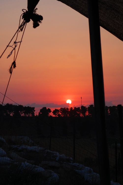 Sunset, Lachish, Israel, Archaeological Dig, Sunday Dig
