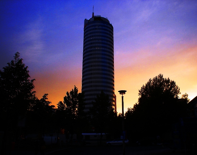 Jena Germany, Jena, Sunset, Intershop Tower, Skyscraper, Zeiss