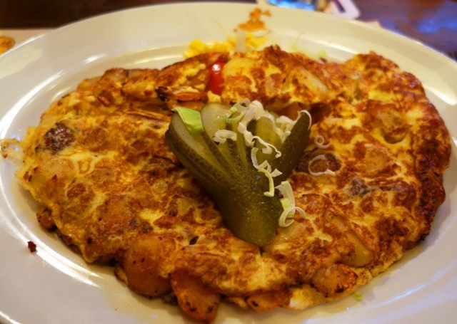 Bauernfruhstuck, Farm Breakfast, Potato, Eggs, Bacon, Potato omlette