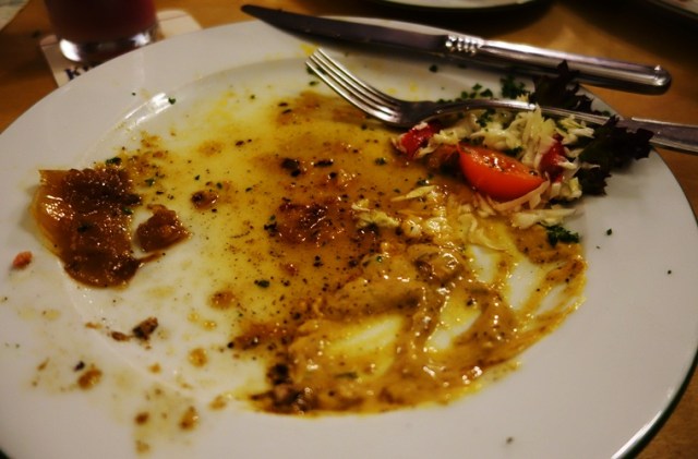 Roter Hirsch, Thuringer Rostbratchen, German Food, German Cuisine, Red Stag, Cleared Plate