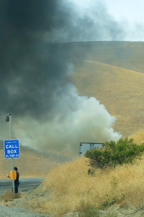 Engine Fire, Truck Fire, Altamont, Rush Hour, Traffic Delay